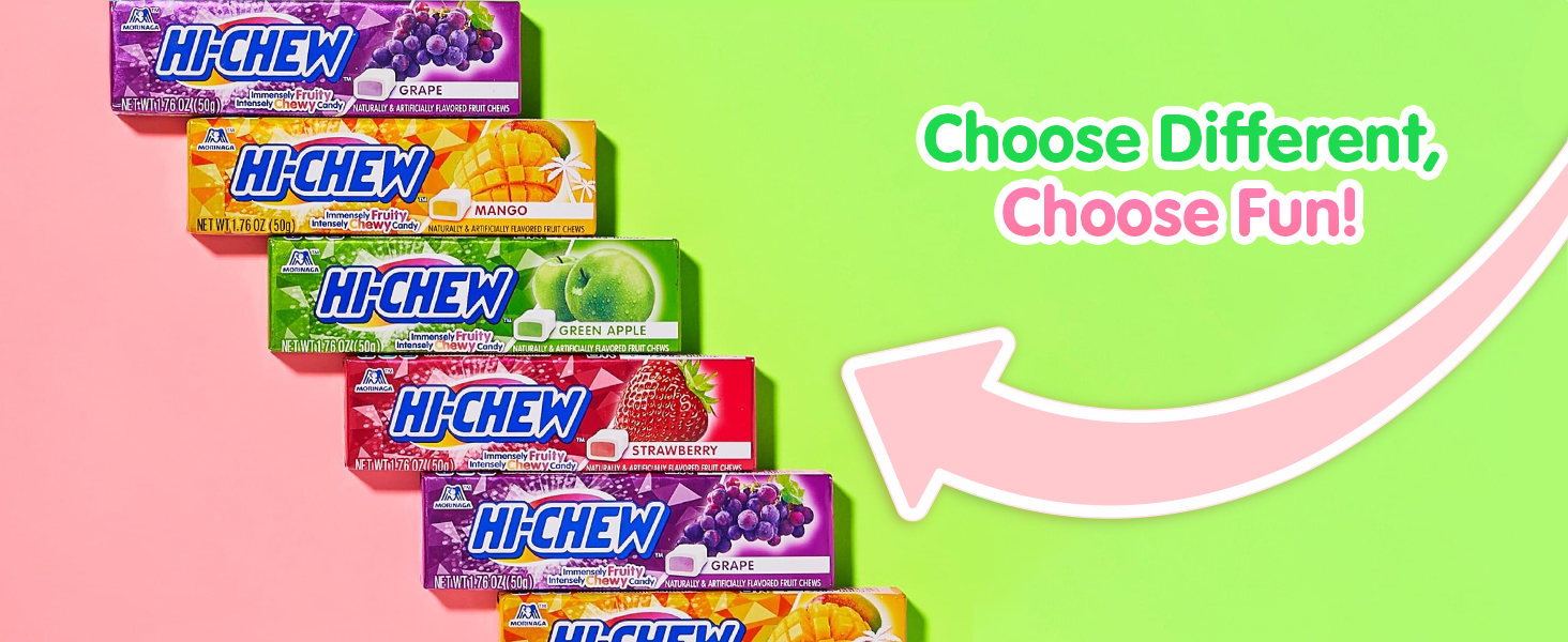 Amazon.com : HI-CHEW Strawberry Sticks, 15-Pack, Unique Fun Soft
